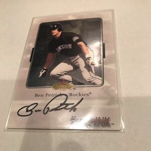 Ben Petrick 2000 Fleer Showcase Fresh INK auto