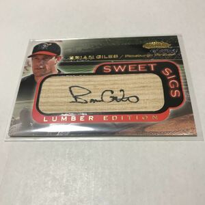 Brian Giles 2001 Fleer Sweet Sigs Bat auto Lumber SP