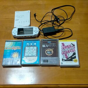 【PSP】 本体 PSP-1000 　ソフト4本セット