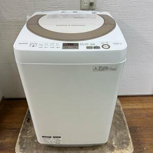 直接引取歓迎 SHARP 全自動洗濯機 ES-GE7A 7.0kg 2016年 穴なし槽 中古 現状品 B-2