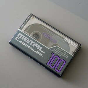 未開封 マクセル オーディオカセットテープ maxell Metal Capsule 100分 M-CP100 メタルテープ