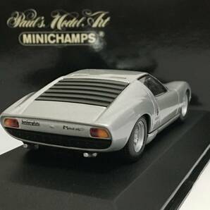 【絶版】PMAミニチャンプス 1/43 ランボルギーニミウラ 1986 シルバーの画像4