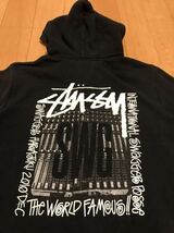 雰囲気系☆ステューシー×スワッガー／希少Wネーム　M フルジップスウェットパーカ・背面BIG /stussy,SWGロゴ&フォト画柄 SSシャネルタブ付_画像7