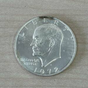 【TK0213⑩】アイゼンハワー 1972 1ドル dollar 銀貨 約24.4g アメリカ 硬貨 貨幣