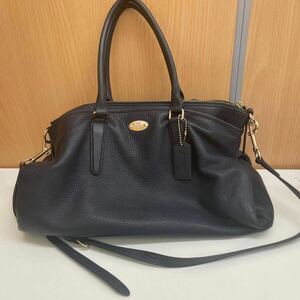 【TM0309】COACH コーチ F35185 ショルダーバッグ ハンドバッグ 2wayバッグ ファッションアイテム レディースバッグ ブラック ブランド