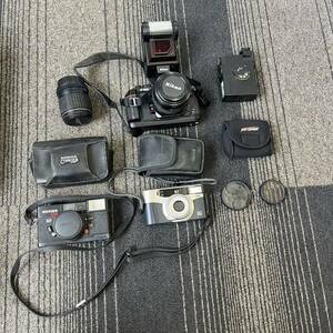 【☆T0318】ジャンク カメラ レンズ カメラ用品 まとめ フィルムカメラ ニコン コニカ アサヒペンタックス 動作未確認 不動品 電池なし