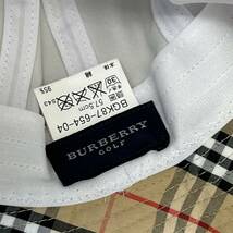 【TS0317】バーバリー ゴルフ Burberry GOLF 帽子 ライトグレー チェック_画像8