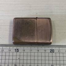 【T0325】ZIPPO ジッポ 無地 銅色 真鍮？ オイルライター 着火剤 嗜好品 コレクション アクセサリー タバコ 喫煙グッズ 着火未確認_画像9