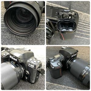 【TK0323】 Nikon ニコン F-601AF フィルムカメラ 70mm-210mm 35mm-70mm レンズ カメラバッグ付き 動作未確認 キズあり 汚れありの画像7