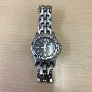[T0326] ELGIN Elgin наручные часы кварц FK-358-MA серебряный цвет все нержавеющая сталь царапина есть загрязнения есть неподвижный товар 