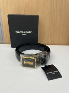 【TM0324】pierre cardin ピエールカルダン ベルト ブラック 黒 ファッション フランス パリ 男性用 紳士用 新品未使用品 