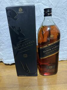 ジョニーウォーカー　BLACK　LABEL　12年　ブレンドスコッチウイスキー　未開栓　40%　1.75l