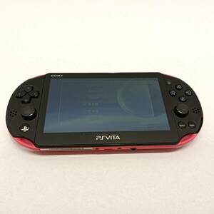 073 A 【中古品】PSVita Playstation Vita PCH-2000　ピンク/ブラック　本体のみ【動作確認、初期化済み】