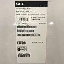 162 D 1円〜 NEC LAVIE Tab T10 / 102J1 / PC-T1075EAS / Storm Grey ストームグレー タブレット 中古 未使用 未開封_画像4