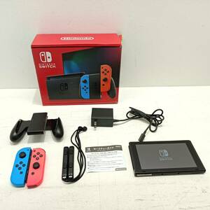 070 A 【中古品】ニンテンドーSwitch ネオンブルー/ネオンレッド 本体 欠品物あり　任天堂　スイッチ【動作確認・初期化済み】