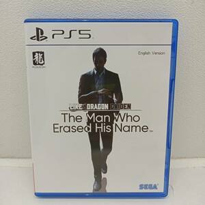 058 A）1円～☆ 中古 PS5ソフト　Like a Dragon Gaiden: The Man Who Erased His Name 北米版　海外版