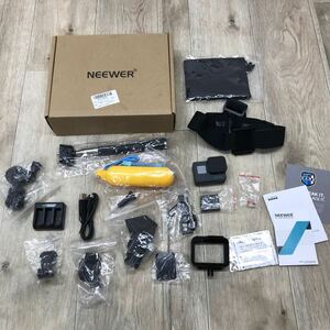 164 D 1円〜 GoPro HERO6 ゴープロ / NEEWER アクセサリーキット 一部付属 初期化済み キズあり ジャンク