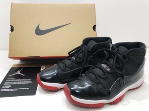 E◆即決◆ NIKE ナイキ AIR JORDAN 11 RETRO エア ジョーダン 11 レトロ BRED ブレッド / 378037-061 28.5cm