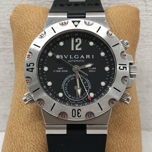 E◆即決◆ BVLGARI ブルガリ ディアゴノ スクーバ GMT デイト 自動巻き腕時計 / SD38SGMT ※尾錠社外品 の画像3