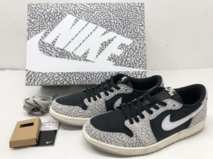 E◆即決◆ NIKE ナイキ AIR JORDAN 1 RETRO LOW OG エア ジョーダン 1 レトロ ロー BLACK CEMENT ブラック セメント / CZ0790-001 30.5cm