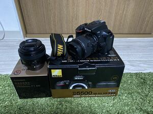 Nikon ニコン D5500 18-55 VR Ⅱ kit レンズキット　ブラック　シャッター回数800回　SDカード付き