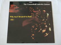 キャノンボール・アダレイ LPレコード ホワイ CP8217 赤盤 ペラジャケ The Cannonball Adderley Quintet/Why Am I Treated So Bad!_画像1