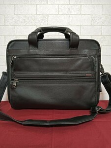 美品! 最高級!TUMI オールレザー2WAYブリーフケース 96130D4 ビジネスバッグ ショルダーバッグ 上質レザー本革 大容量バッグ