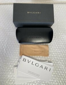 ★ BVLGARI ブルガリ メガネケース 【 外箱 ケース メガネ拭き 保証書 】 長期保管品 藤509