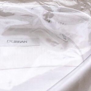 未使用 D'URBAN ダーバン Lサイズ メンズ ワイシャツ 長袖シャツ 白 無地 40-L(84) 麻 綿 リネン ビジネス カジュアル フォーマル 春 夏の画像3