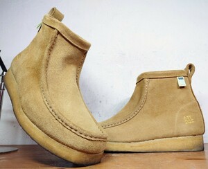 [ несколько раз надеть обувь степень /SSZ специальный заказ ]Clarks/ Clarks wala Be pekos ботинки UK61/2G 25.5cm соответствующий песочный бежевый замша 