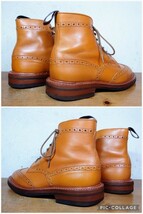 【美品】英国製 Tricker's/トリッカーズ M2508 モールトン カントリー ブーツ US7 Fit.5 25cm相応 ブラウン 茶/クロケット cheaney_画像7