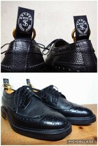 【極美品/TODD SNYDER別注】英国製 Tricker's/トリッカーズ カントリー ロングウィングチップ 71/2 Fit.5 25.5cm相応/cheaney クロケット_画像8