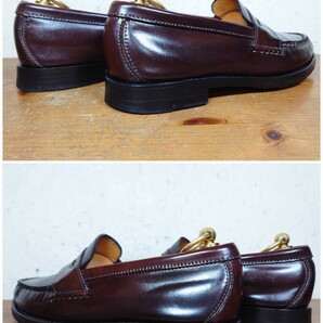 【美品/コードバン】USA製 REGAL/リーガル Imperial Grade コインローファー US7 25cm相応 バーガンディー ペニー/alden florsheimの画像7