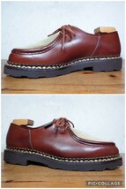 【数回履き程度/極美品】2012年 FRANCE製 Paraboot/パラブーツ ミカエル フォック(アザラシ) チロリアンシューズ 41 26cm相応/ランス_画像3