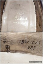 【良品】USA製 Alden/オールデン 987 シェルコードバン ペニーローファー 9D 27cm相応 ヴァンラスト コイン 黒/986 99162 brooksbrothers_画像9