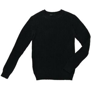 定価3.6万 junhashimoto TAPE YARN C NECK KNIT 4 黒 ジュンハシモト コットンヤーンクルーネックニット セーター wjk akm