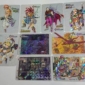 当時物クロノトリガー非売品カード9種　クロノ、マール、魔王、カエル、ロボ・1995年