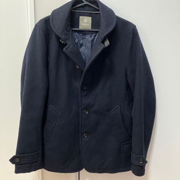 ナノユニバース ショートコート ジャケット ピーコート ウール