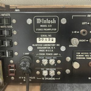 Q002-SB2-873 McIntosh マッキントッシュ C22 STEREO PREAMPLIFIER 真空管 管球式の画像7