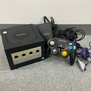 Q020-I58-632 Nintendo 任天堂 ニンテンドー GAME CUBE ゲームキューブ DOL-001 ブラック ※通電確認済み