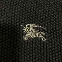 美品★BIGホース刺繍★バーバリーブラックレーベル 羊毛ジャケット(ブルゾン)TYPE ニットカーディガン紺■BURBERRY BLACK LABEL （M-L)2_画像6