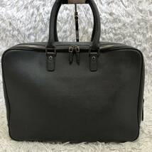 1円〜入手困難品● FURLA フルラ ビジネスバッグ ブリーフケース 2層式 A4 PC収納 メンズ グレーレザー 大容量 _画像3