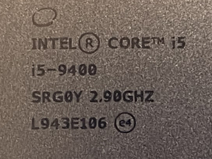 intel Core i5 9400 2.90GHZ