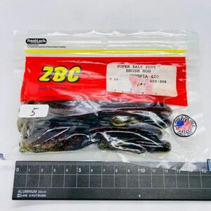 711278 ZOOM/ZBC ブラッシュホッグ ５本 カリフォルニア420 ZOOM BAIT COMPANY ズーム BRUSH HOG ブラッシュホグ カリフォルニア420