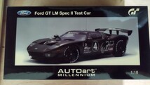 AUTOart 1/18 ford GT LM Spec 2 test car ブラック　ウイング破損_画像1