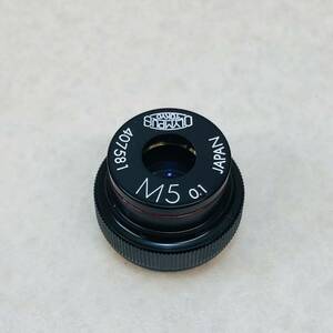 F3422★美品★ OLYMPUS レンズ　顕微鏡レンズ　M5 0.1 ケース付き