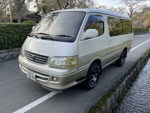 HiAce Wagon 希少！100 beautiful condition！14万キロ 4WDディーゼルturbo３０００！トリプルムーンルーフ！