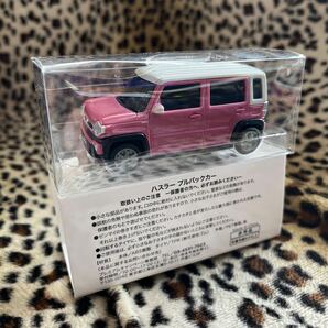 スズキ ハスラー チアフルピンクメタリックホワイト2トーン プルバックカー カラーサンプルの画像4