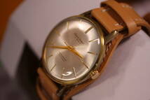 台座付き　シチズン CITIZEN ホーマー　HOMER 21石　手巻き腕時計　稀少モデル　1960年代頃　台座付き革ベルト　メンズ用_画像3
