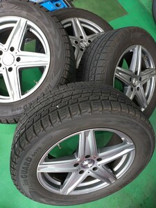 ヨコハマタイヤ　アイスガードG075 275/55R19 2019年製造 残溝8mm~ 4本セット ベンツ　ゲレンデ用ホイールセット